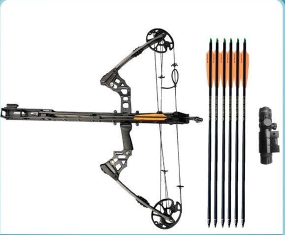 Archery Arrow Track Compound Bow Recurve Bow Arrow Launcher 6pcs Pure Carbon Arrows For Hunting Shooting Launching Orbital