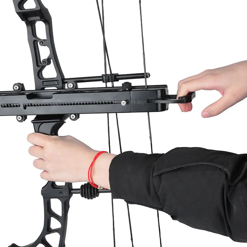 Powerful Slingshot Compound Bow Metal Hunting Catapult Continuous Fire Steel ball and Arrow for Fishing and Shooting