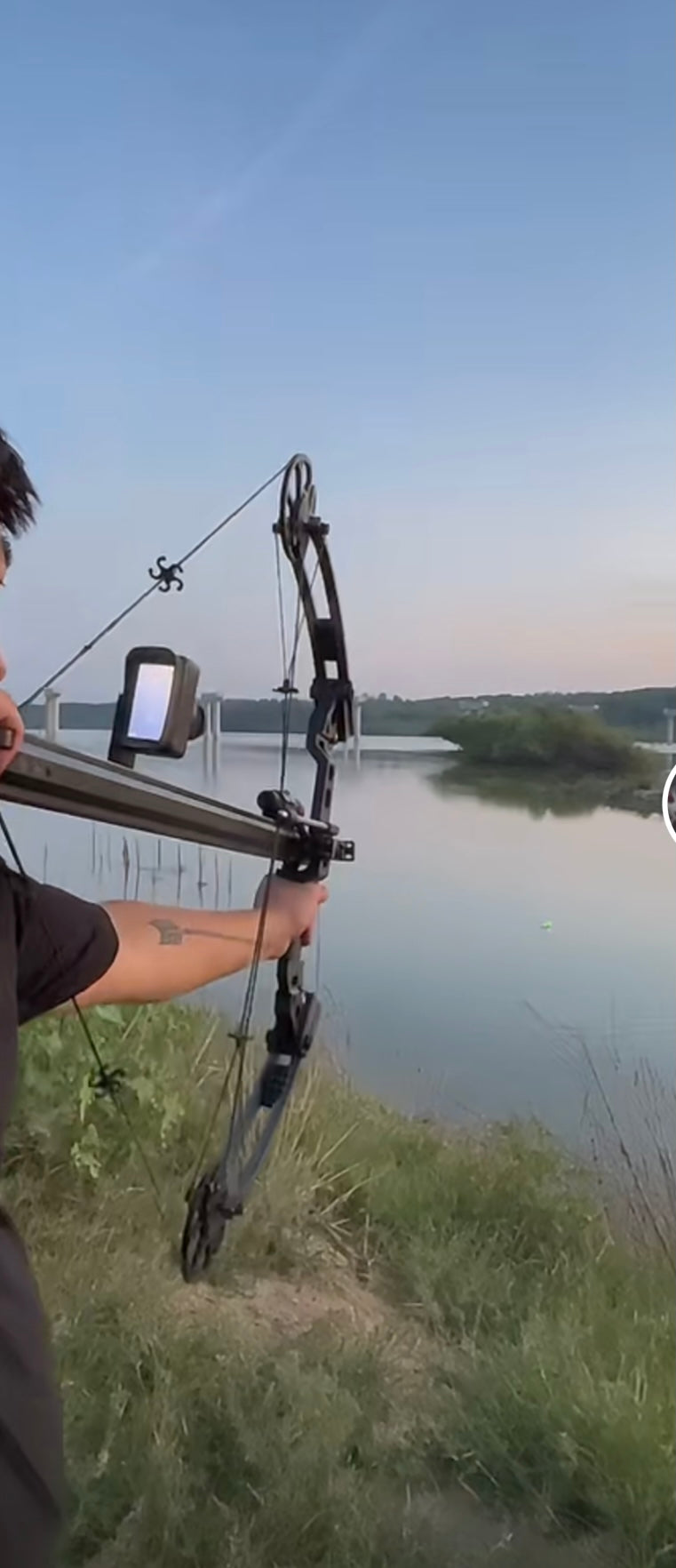 Night vision continnuously firing compound bow