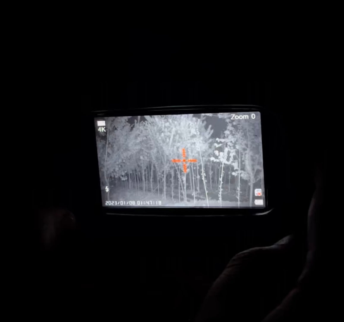 Night vision continnuously firing compound bow