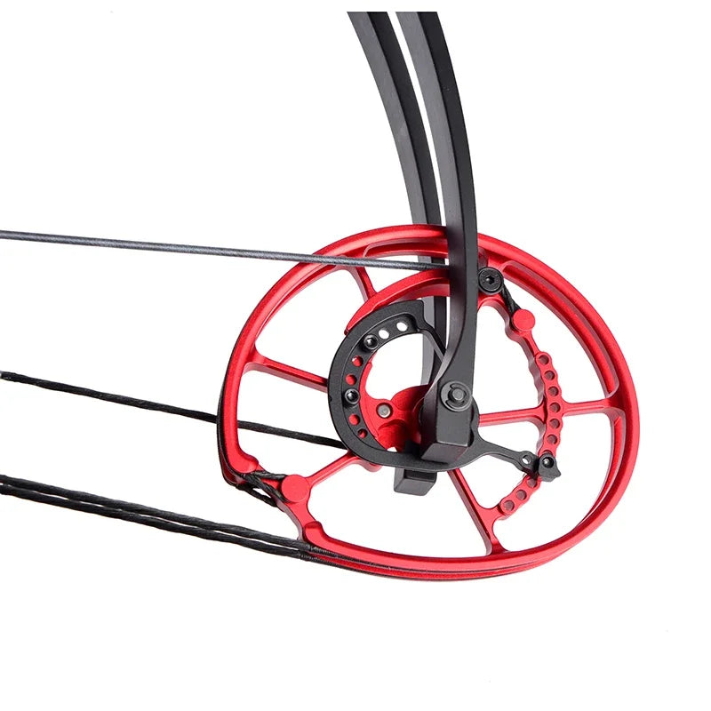 40-65lbs Compound Bow Hunting Archery Steel Ball 340FPS /390FPS High Speed Bow 7075 Aluminum CNC L/R Hands Universal Shooting