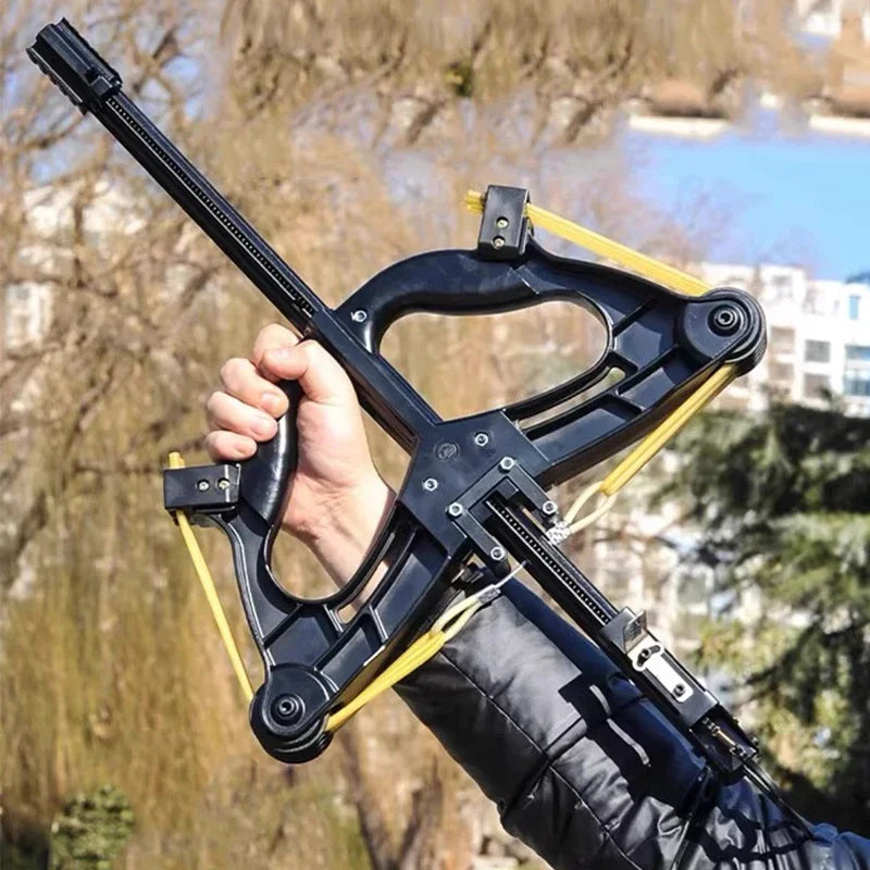 60LBS Laser Aiming 40 Series Compound Bow Multi Strand Rubber Band Pulley Bow Outdoor Hunting and Shooting Slingshot Tools