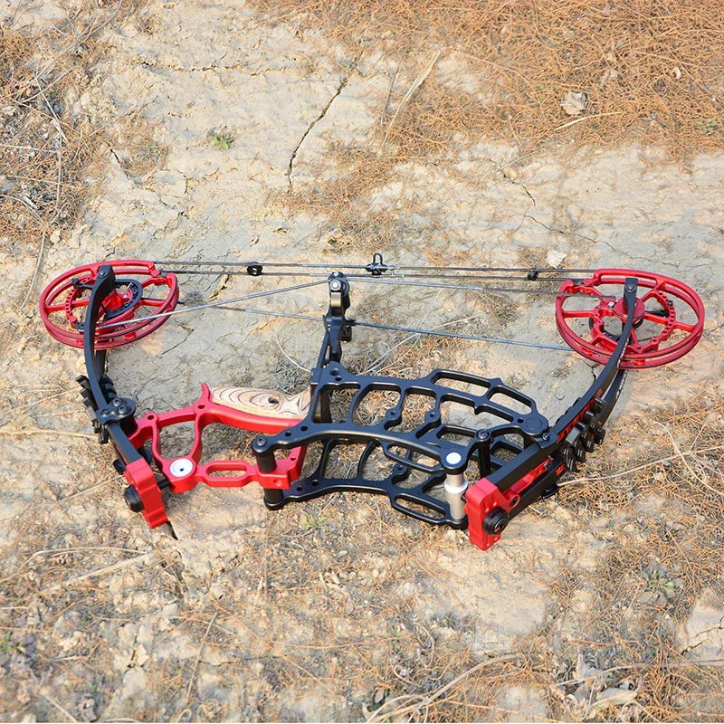 40-65lbs Compound Bow Hunting Archery Steel Ball 340FPS /390FPS High Speed Bow 7075 Aluminum CNC L/R Hands Universal Shooting