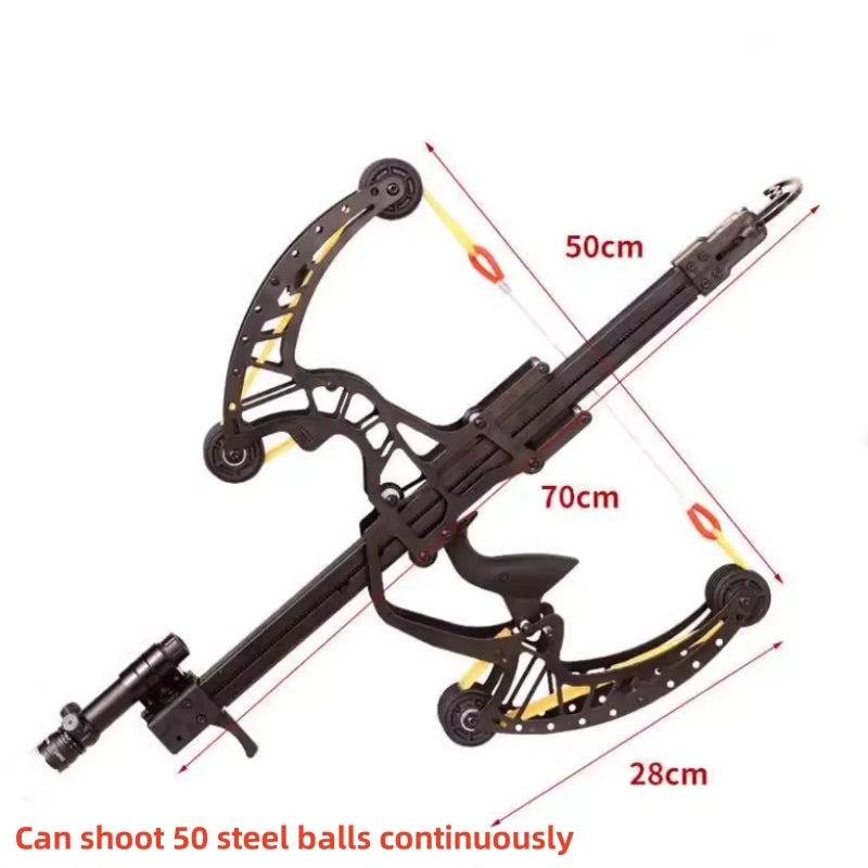 Hunting slingshot laser aiming super powerful outdoor competitive hunting round leather high-power rubber