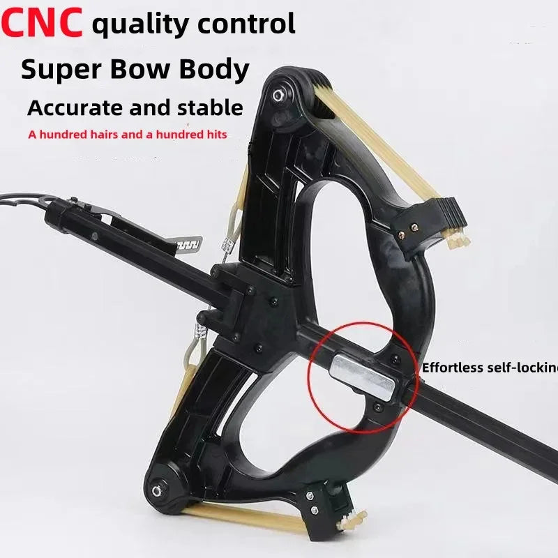 60LBS Laser Aiming 40 Series Compound Bow Multi Strand Rubber Band Pulley Bow Outdoor Hunting and Shooting Slingshot Tools