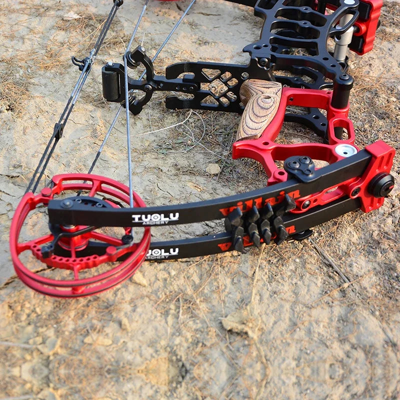 40-65lbs Compound Bow Hunting Archery Steel Ball 340FPS /390FPS High Speed Bow 7075 Aluminum CNC L/R Hands Universal Shooting